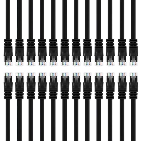 Cable De Conexión Ethernet Gearit Cat5E De 0,6 M Negro (Paquete De 50)