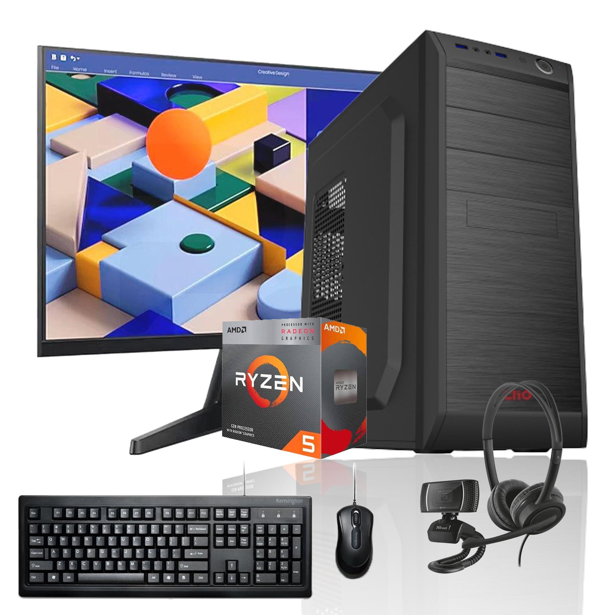 Pc + Monitor 24 + Perif: Amd Ryzen 5 5600Gt 8Gb 500Gb Vega Wifi