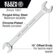 thumbnail image 2 of Llave Klein Tools 68466 con extremos compensados de 15/16 pulgadas y 1 pulgada, 2 of 2