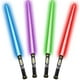 thumbnail image 1 of Light up Sword Saber Cawiew, paquete de 4 unidades con sonido FX y retráctil, 1 of 3