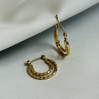 Collarbeauty - Aro Bañado En Oro 18K