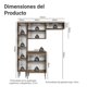 thumbnail image 3 of Kit Muebles de Cocina Madesa Emilly 156 cm 03 Marrón/Negro, 3 of 8
