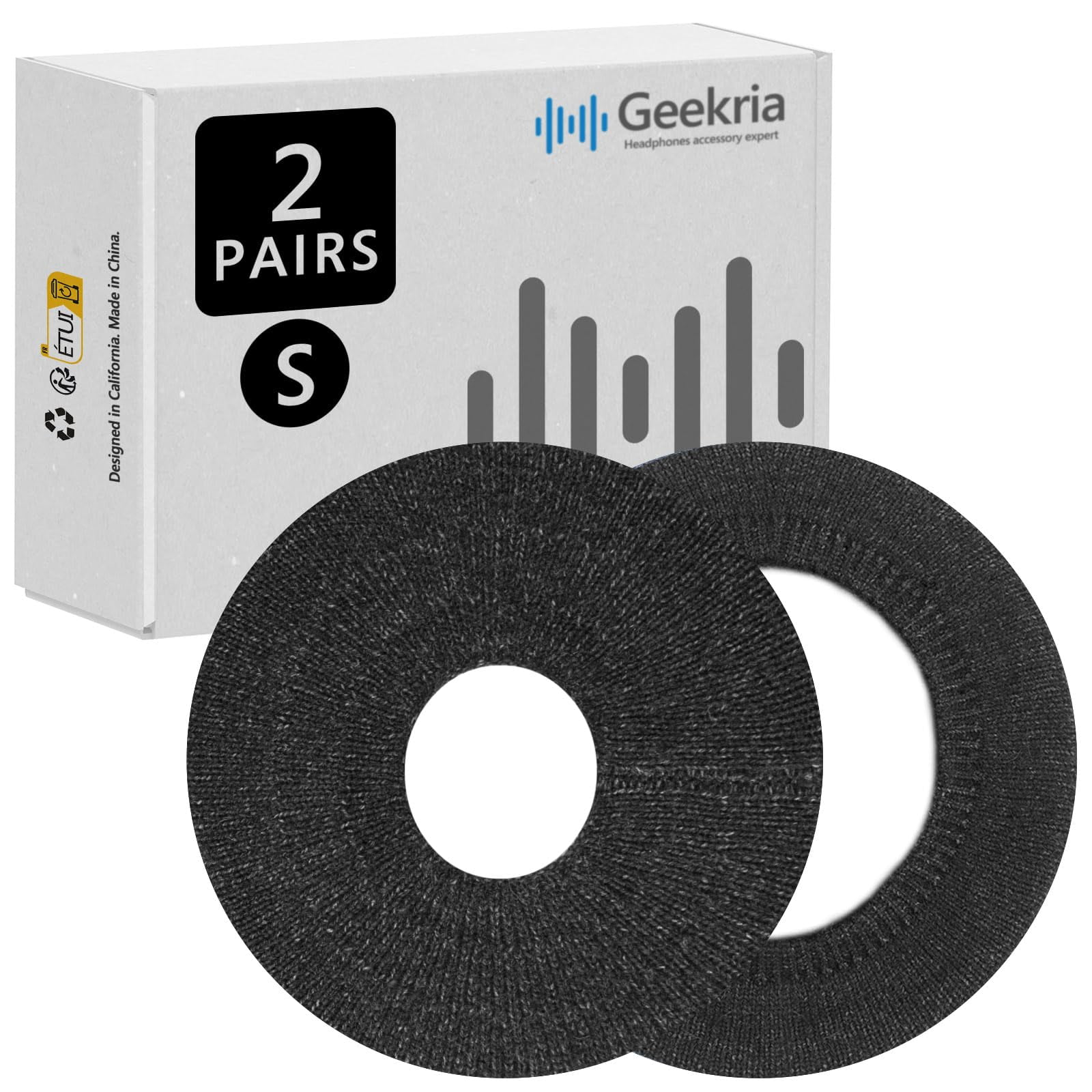 Fundas Para Auriculares Geekria Flex De Tela Lavable, Talla S