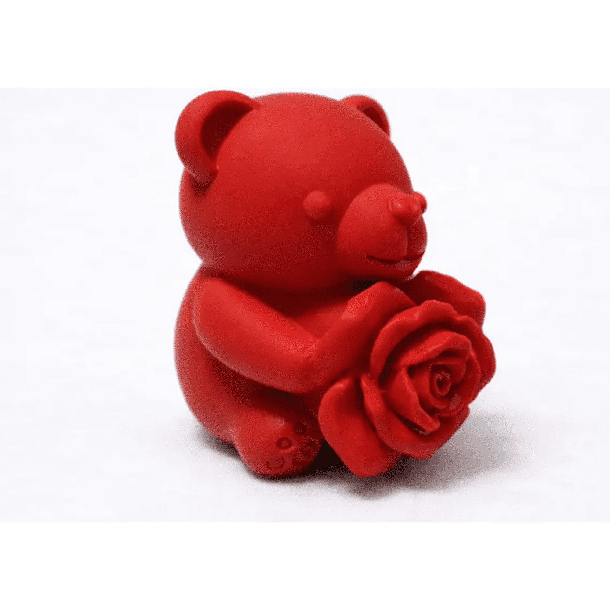 Genérico - Figura Decorativa Oso De Rosas