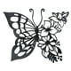 thumbnail image 3 of Mariposas Arte De La Pared Silueta De Metal Forjado Para La Decoración De La Cerca Del Dormitorio 29.5cmx24cm, 3 of 3