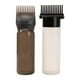 thumbnail image 1 of 2 botellas aplicadoras de peine de para tinte de cabello, cepillos vacíos recargables con aplicadores de aceite de escala graduada para salón de Negro, 1 of 4
