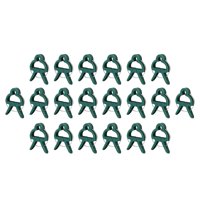 Ioensy - 20 Clips De Soporte Para Plantas, Clips Enrejados Para Plantas Trepadoras, Verduras, Rosas, 6 X 4,5 Cm