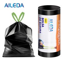 Aileda Bolsa De Basura Con Cordón Pequeña 50X70 Cms - Cierre Fácil 1 Rollo Con 10 Unidades