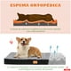 thumbnail image 4 of Cama Antiestrés Para Perros Gatos Con Colchón Ortopédico Talla M 75x50cm Color Marengo Con Negro, 4 of 11