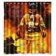 thumbnail image 1 of Cortina de ducha con diseño de bomberos y fuego, juego de cortina de baño con ganchos, tamaño 66 x 72 pulgadas, 1 of 3