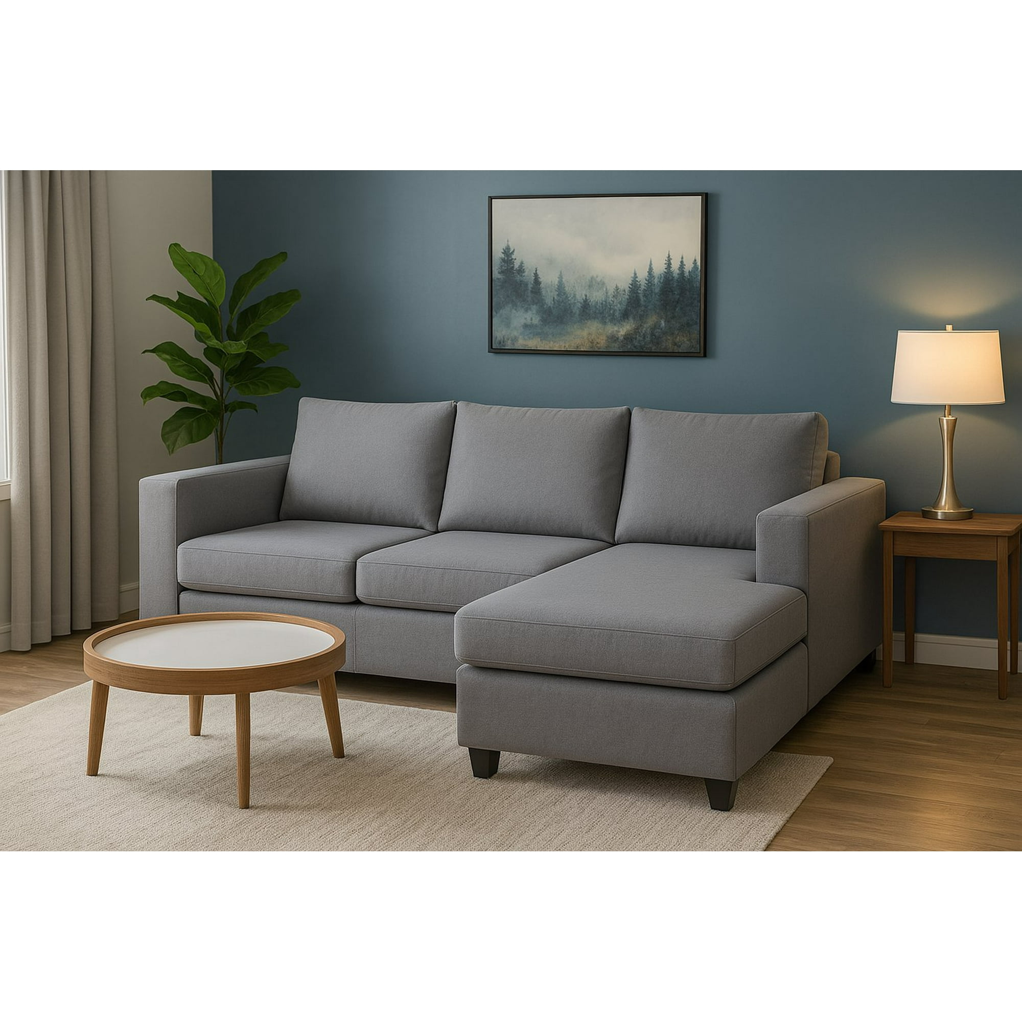 Home Factory - Sofa Seccional Intercambiable Fortaleza Tela Gris