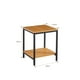 thumbnail image 3 of Velador Mesa Auxiliar Lateral de 2 Niveles - Madera Clara, 3 of 3