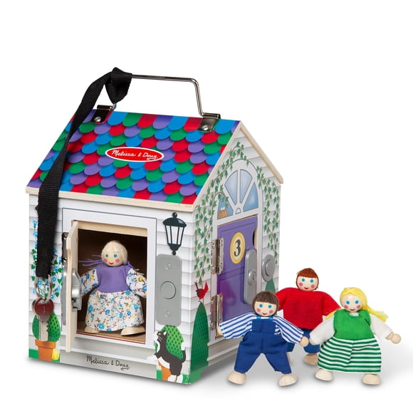 Timbre de madera para llevar con Melissa & Doug de Dollhouse desde hace más de 3 años