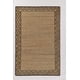 thumbnail image 1 of Alfombra Momeni ORC-1 BROWN 152 cm x 244 cm con estampado de bloques de yute y lana, 1 of 1