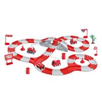 Otuti - Pista De Ingeniería Armable Camiones Bomberos 253 Piezas