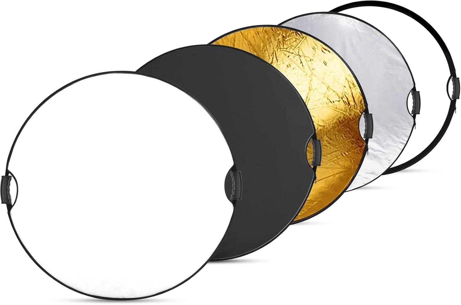 Reflector Neewer 5 En 1 Plegable De 80 Cm Con Asas