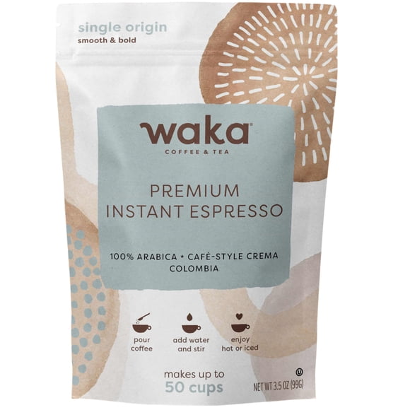 Waka Coffee Espresso Instantáneo 99 g Arábica Colombiano
