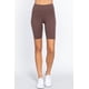 thumbnail image 1 of Leggings Cortos de Jersey de Algodón Color Marrón Madera, 1 of 5