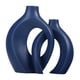thumbnail image 5 of Florero De Cerámica Hueco Minimalismo Decoración Del Hogar Decorativo Para Manto Fiesta Oficina Azul, 5 of 5
