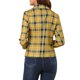 thumbnail image 3 of INSPIRE CHIC Traje de Maestra para Regreso a Clases de Mujer Blazer Ajustado Solapa de Muesca Estampado Chaqueta de Trabajo Abierta XL Amarillo-Cuadros, 3 of 8