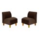 thumbnail image 1 of Set Poltrona Soft 1C Felpa 04 Chocolate, 1 of 5