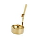 thumbnail image 2 of Colador De Acero Inoxidable Con Soporte Para Cucharas, Para Cocina, Comedor, Bufé, Dorado, 2 of 3