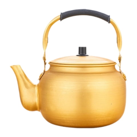 Bothyi - Hervidor De Agua De Aluminio Amarillo Para Hervir Agua, Hervidor De Cocina Para Picnic, Cocina Exterior De 6L