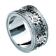 thumbnail image 1 of Anillo giratorio para hombre con diseño de cielo estrellado y diamantes, ideal para parejas., 1 of 5
