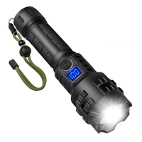 Genérico - Linterna 100000 Lumens Táctica Recargabla Portátil Alta Potencia Con Zoom 5 Modos De Iluminación