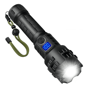 Genérico - Linterna 100000 Lumens Táctica Recargabla Portátil Alta Potencia Con Zoom 5 Modos De Iluminación