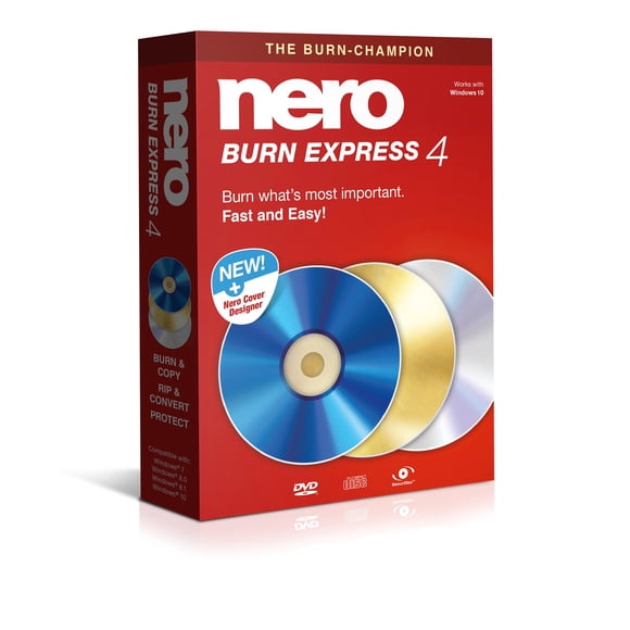Software Nero Burn Express 4 – 1 PC – Windows 10/8/7