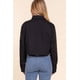 thumbnail image 5 of Camisa Saronite Corta De Sarga De Algodón Negro Mujer, 5 of 5