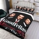 thumbnail image 3 of Uno de los Nuestros Conjunto de sábanas temático, trío de piezas, cómodo y amigable con la piel, diseño único, regalo de decoración para el hogar para familiares, amigos y fans,140cm *210cm, 3 of 6