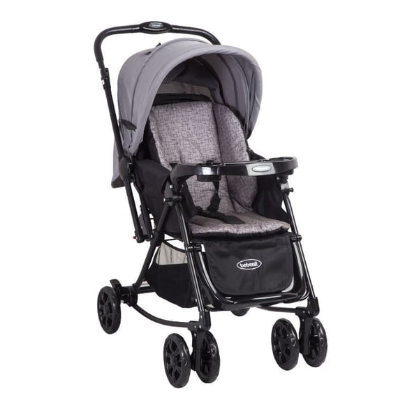 Coche Bebé Cuna Balancin Gris