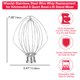 thumbnail image 2 of Wire Whip Wiselet KN256 para batidora elevadora de cuencos, cuenco de 6 cuartos, 2 of 8