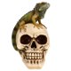 thumbnail image 1 of Iguana de resina con calavera de Treasure Cove para decoración de Halloween, 1 of 4