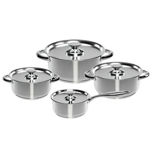 Wens - Juego Ollas Acero Inoxidable 8 Piezas Cocina 460-8Ss
