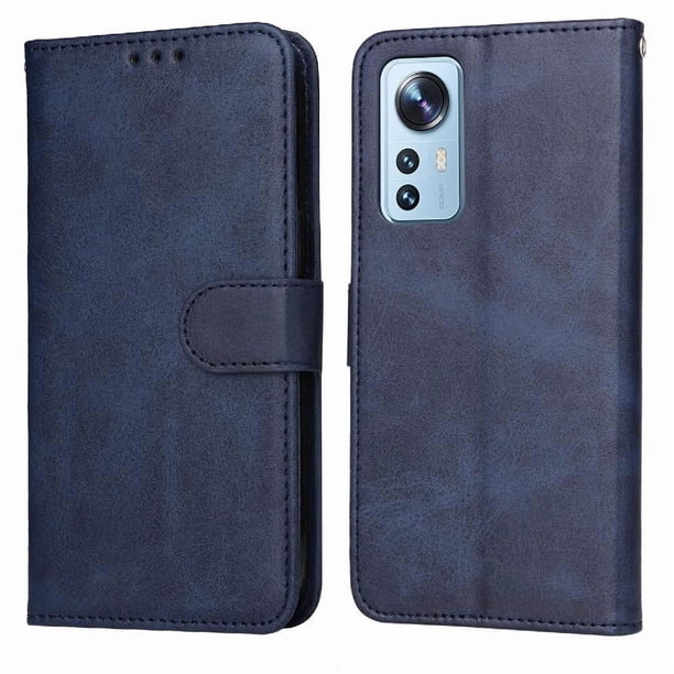 Funda Billetera para Xiaomi 12 Lite con Porta Tarjetas y Soporte Ajustable Azul