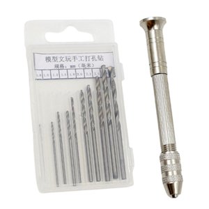 Ioensy - Pin Vise Brocas De Mano Para La Fabricación De Modelos De Carpintería De Bricolaje Con Taladro De Mano