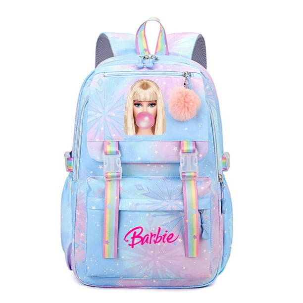 New Barbie Boy Girl Kids School Book Bags Women Bagpack Teenagers Schoolbags Canvas Travel Laptop Backpack