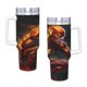 thumbnail image 4 of Flash Man Vaso aislado de acero inoxidable con asa, diseño temático, regalo para familia, amigos y fans; incluye pajita y encaja en el portavasos estándar, 40 oz, 4 of 6