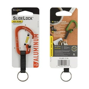 Llavero Mosquetón Slidelock #3 Aluminio Naranjo Nite Ize