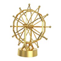 Magideal - Noria Eléctrica De Movimiento Perpetuo, Estatua Científica, Juguete Giratorio, Manualidades Dorado