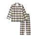 thumbnail image 1 of Conjuntos de pijama para hombre, ropa de casa informal con estampado a cuadros, camisetas de manga larga, pantalones con cuello vuelto, pijamas de noche, regalos para hombres, 1 of 5