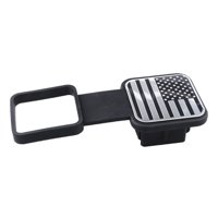 Magideal - Tapón Antipolvo Para Gancho De Remolque Genérico, Tapa De Boca Cuadrada Para Tubo De Remolque, Fácil Instalación Plata