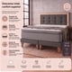 thumbnail image 1 of Cama 2 Plazas Base Europea + Colchón 34 cm con topper + Resortes Bonnell + Respaldo de madera y tapizado, 1 of 4