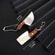 thumbnail image 3 of 4PCS/Set Damascus Pocket Knife Set, Mini Axe Shape Tiny Knife Set, EDC Knife Set, Tiny Knife Cleaver For Package Opener Box Cutter, 3 of 5