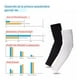 thumbnail image 4 of Pack de 3 Pares de Mangas Deportivas Premium con Filtro UV para Brazos en color Blanco, 4 of 9