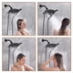 thumbnail image 4 of Cabezal de Ducha BRIGHT SHOWERS Doble Lluvia 23 cm 4 Modos Negro Mate, 4 of 8