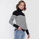 thumbnail image 3 of Sweater Mujer Cuello Alto Líneas Negro Corona, 3 of 5